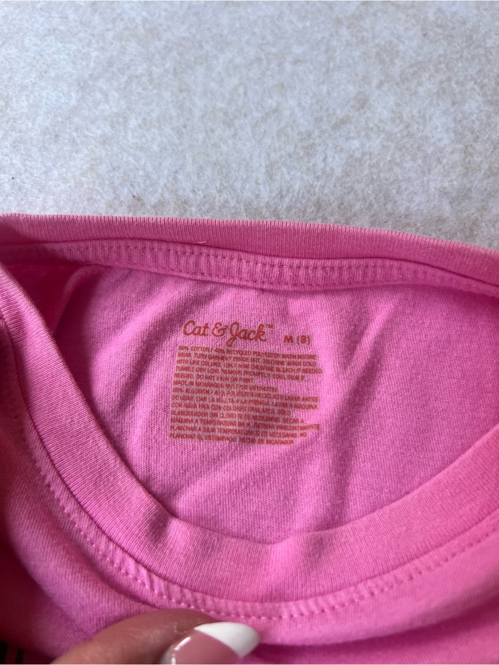 Cat & Jack Kids Pink High Torque Racing Car Graphic T-Shirt – Size M (8) - Picture 4 of 6